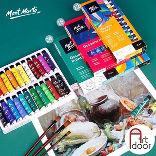 Bộ màu gouache mont marte signature tuýp 12ml