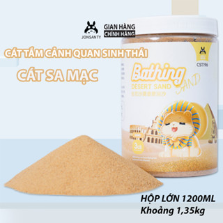 Cát sa mạc cho chuột hamster hãng JONSANTY hộp 1200ml 1,35kg cát tắm cảnh quan sinh thái