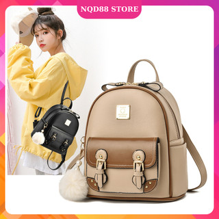 Balo nữ thời trang balo đi học đi chơi 2 dải đựng vừa A4 thời trang Hàn Quốc NQD88 K182