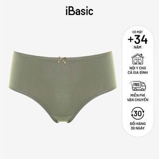 Quần lót nữ lưng cao trơn cotton iBasic PANW147C