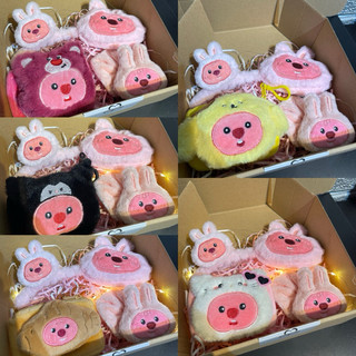Set quà tặng/ Gift box 6in1 gấu bông Loppy quà tặng sinh nhật, kỉ niệm