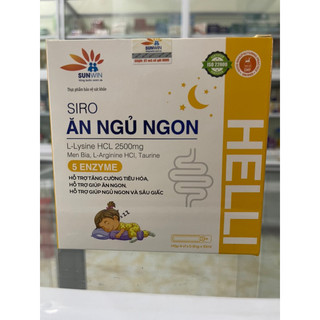 Siro ăn ngủ ngon helli cho bé - giúp bé ăn ngon miệng, ngủ sâu giấc