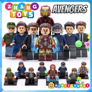 Đồ chơi Xếp hình Người sắt Iron man gồm Bruce Banner -Howard Stark - Pepper Potts - Steve Rogers Minifigures Xinh X0264