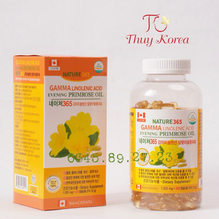 Tinh dầu hoa anh thảo ,viên uống hoa anh thảo hàn quốc 365viên mẫu mới