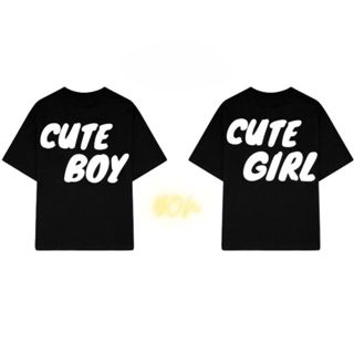 Áo Thun CUTE BOY - CUTE GIRL Chính Hãng Localbrand Cotton 250gsm Form Unisex Dáng Rộng