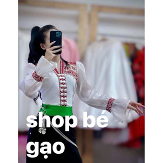 Áo Cóm Thổ Cẩm Tay Tơ Dài Xoè , Áo Cóm Dân Tộc Thái