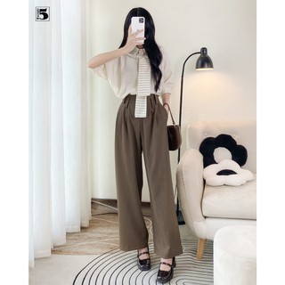 Quần vải ống suông, có đai và thắt lưng Twenty.5 -  5803