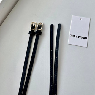 Dây Nịt Đen Nữ Bản Nhỏ Dễ Phối Đồ, Thắt Lưng Nhỏ Thanh Lịch Thường Ngày - THE J STUDIO