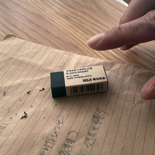 Gôm Plastic Đen MUJI