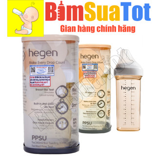 Bình sữa HEGEN PPSU 150ml/240ml/260ml/330ml (hàng chính hãng)
