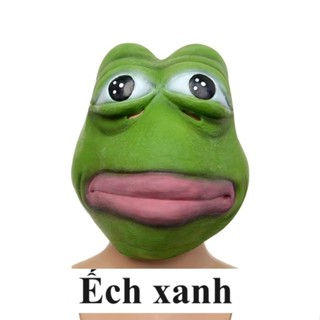 (Hỏa tốc) Mặt nạ hóa trang con Ếch Xanh bằng cao su thiên nhiên cực kỳ vui nhộn phù hợp hóa trang Halloween