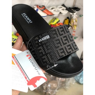 Dép đúc cao su non LUOFU nam, nữ( full tem, chính hãng). kiểu quai ngang