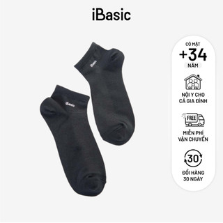 Vớ nam cổ ngắn logo iBasic iBasic SOM001