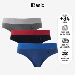 Combo 3 quần lót nam tam giác thun cotton iBasic PANM045