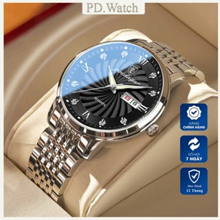 Đồng Hồ Nam Chính Hãng POEDAGAR Đồng Hồ Đeo Tay Dây Thép Cao Cấp Kháng Nước