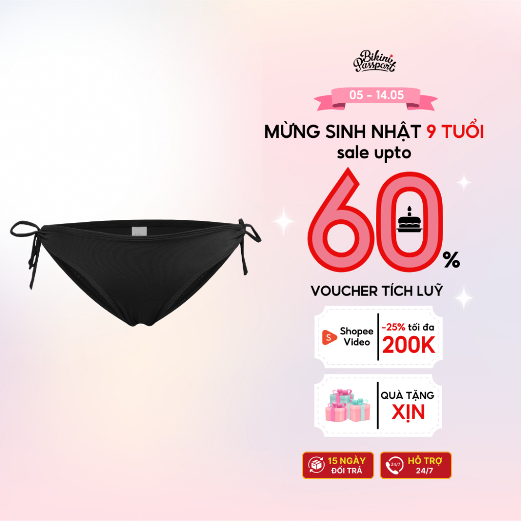 Quần bơi Nữ BIKINI PASSPORT kiểu Quần bơi - màu tam giác. - BS132_BL