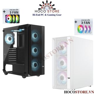 Vỏ case máy tính vsp gaming v3 kèm 3 fan led l hoco store pc