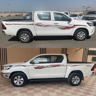 ⚡CÓ KEO ⚡ Combo 2 tem dán sườn ô tô, decal dán hết xe bán tải Ford Ranger, Hilux, Navara...