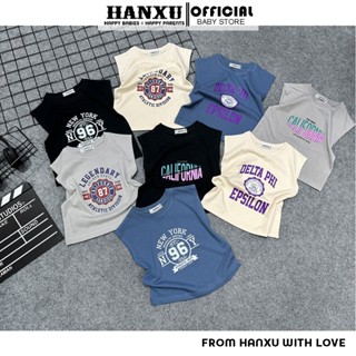 (KHÔNG TĂNG SIZE) Áo Phông Bé Trai Dáng Tanktop Vải Cotton In Hình Cực Đáng Yêu, Áo Bé Trai Mùa Hè HANXU