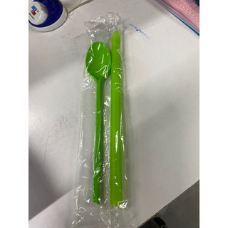 Combo Muỗng 20cm+Ống hút phi 12 bọc màng