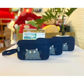 VÍ CẦM TAY 2 NGĂN DENIM HIKOSEN CARA