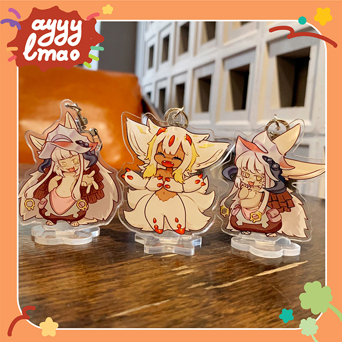 Bộ móc khóa standee nhân vật [Made in Abyss]