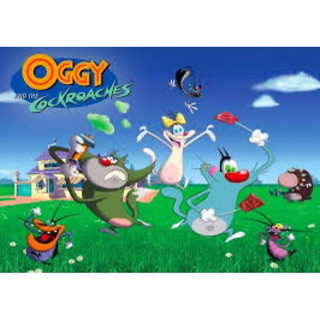 Móc khóa mèo Oggy, Olivia, Jack, 3 chú gián
