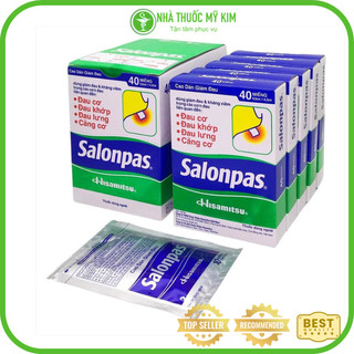 Cao dán Salonpas hộp lớn 20 miếng - Miếng dán Salonpas - Cao dán salonpas (6,5 x 4,2 cm)