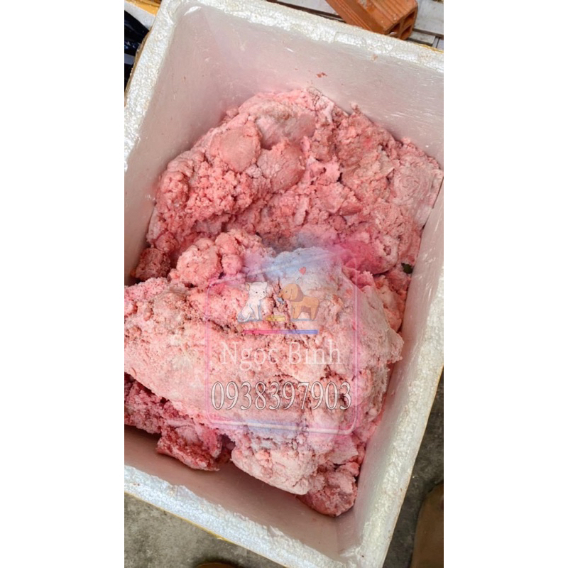 (HOẢ TỐC) 1KG MÙN HEO CỐT LẾT NẠT 100% CHO CHÓ MÈO.