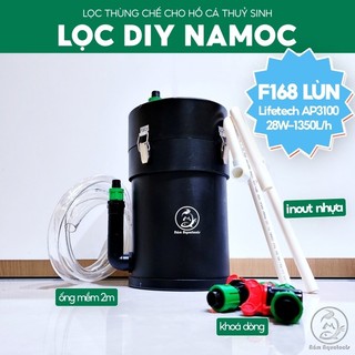 Lọc DIY NAMOC Fi168 LÙN | 28W~1350L/H (Cao 30cm ) - Lọc Chế Mập Lùn Cho Bể Cá Cảnh Thuỷ Sinh