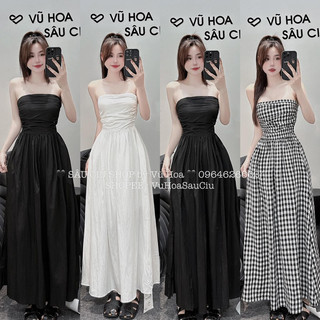 VÁY QUÂY THÔ CHUN LƯNG CÓ ĐỆM NGỰC