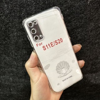 Case Ốp lưng samsung S20 / S11E dẻo siêu trong suốt viền nhám chống trượt có chắn bụi bảo vệ camera