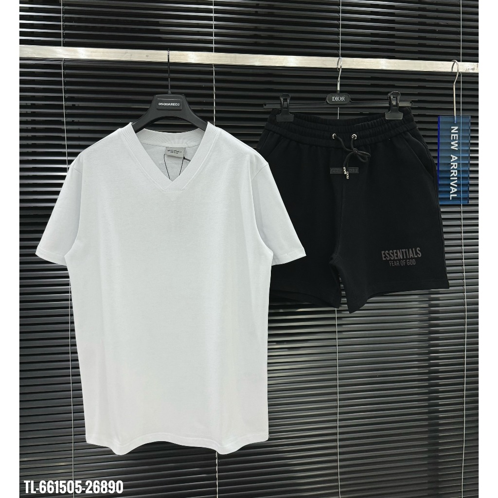 🔥Hot🔥Bộ ESSENTIALS in chữ lưng thiết kế hot trend Nam Nữ New 2024