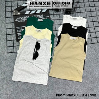 (NÊN TĂNG SIZE) Áo Ba Lỗ Bé Trai Vải Cotton Chất Lượng Cao Form Cực Xinh, Áo Phông Bé Trai, Áo Thun Bé Trai Hanxu