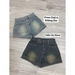 Quần Sooc Jeans Đùi Basic Cạp Cao Dễ Mix Đồ ( Kèm Ảnh Thật shop chụp )