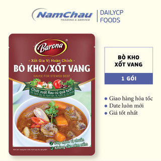 Xốt gia vị hoàn chỉnh bò kho/xốt vang Barona gói 80gr