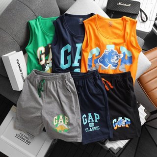 Bộ ba lỗ thun cotton bé trai JAMIKIDS, bộ sát nách bé trai size đại cotton mềm mát 23-57kg