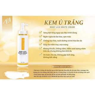 Kem ủ trắng ada group 250g