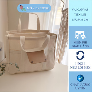 Túi đựng đồ đa năng cho bé, túi bỉm sữa khi đi ra ngoài phong cách Hàn Quốc - Mỡ Kids Store