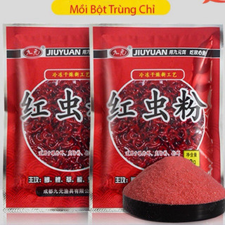 Mồi câu cá trùng chỉ, bột giun đỏ chuyên chép, trôi, trắm, rô phi gói 50g