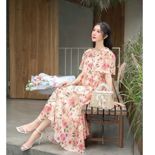 Đầm bầu , váy bầu babydoll tay cánh tiên dáng suông hàng thiết kế siêu xinh cho các Mom 45-75kg