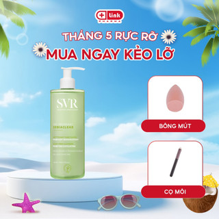 Sữa rửa mặt SVR Sebiaclear Gel Moussant dành cho da dầu mụn nhạy cảm srm loại bỏ tế bào chết
