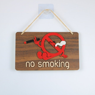 Bảng gỗ ''no smoking'' Siêu dễ thương