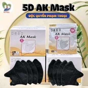 50 cái Khẩu trang 5D AK mask , đeo vừa form mặt , khẩu trang cao cấp , độc quyền Phạm Thoại