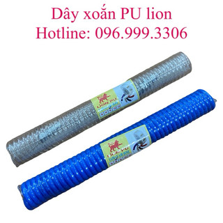 Dây xoắn, ống xoắn dây hơi màu trắng trong, xanh PU khí nén Đài Loan chịu được áp suất cao, đầy đủ kích thước giá sỉ