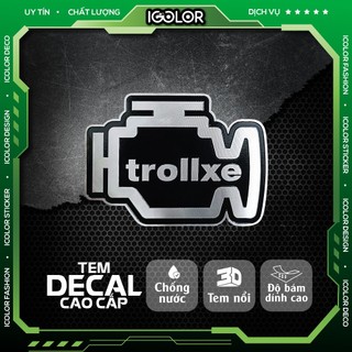 Tem dán TROLL XEE, decal logo troll xee cao cấp