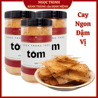 Bánh Tráng Trộn Sa Tế (Hủ 250G) Bánh Tráng Trộn Tôm Khô Loại Ngon Cao Cấp Thương Hiệu Bánh Tráng
