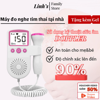 Máy đo nghe tim thai tại nhà Doppler tặng kèm gel bảo hành 12 tháng