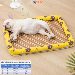 Đệm cho chó ổ nệm hè cho thú cưng hình chữ nhật cỡ S M L Lapeta