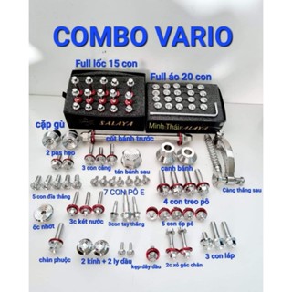 Full Ốc Salaya Vario Mẫu Thái V2 ( Tặng kèm long đền đỏ kitaco ) - inox 304